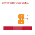 Câble de goutte à fibre optique à 2 cœurs GJXFH